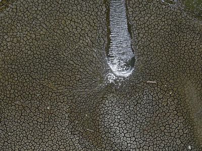 Foto Meksiko yang Dilanda Kekeringan Hebat, Danau Menyusut-Tanah Retak