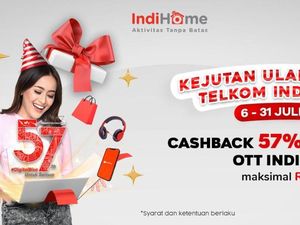 IndiHome Hadirkan Promo Cashback 57% Spesial HUT Telkom, Cek Yuk!