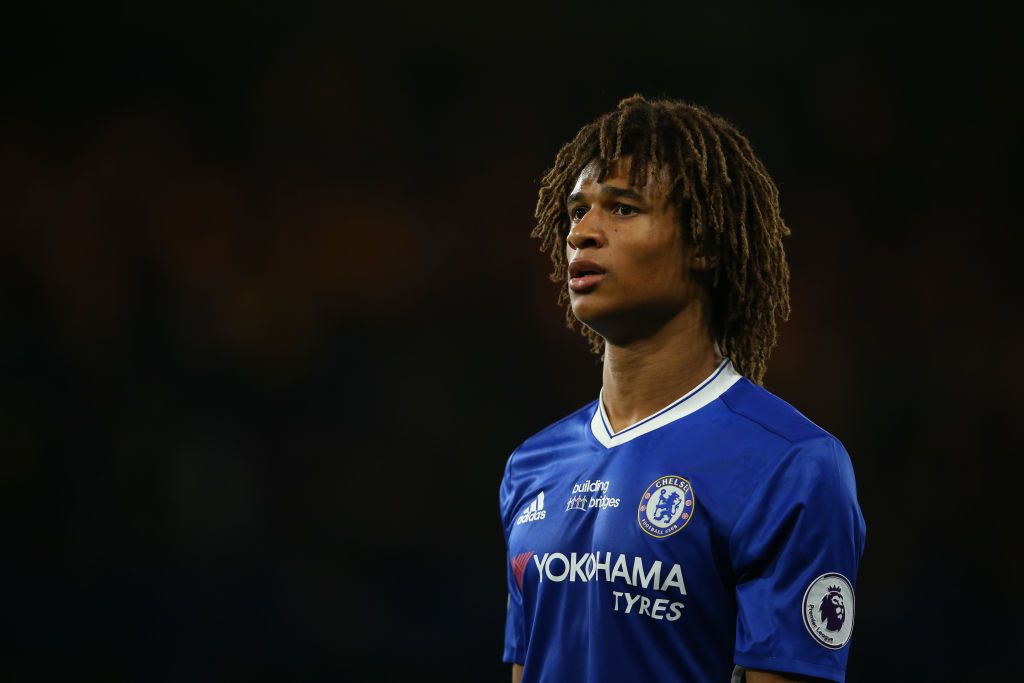 LEEDS, ENGLAND - APRIL 30: Nathan Ake of Manchester City celebrates after scoring a goal to make it 0-2  during the Premier League match between Leeds United and Manchester City at Elland Road on April 30, 2022 in Leeds, United Kingdom. (Photo by Matthew Ashton - AMA/Getty Images)