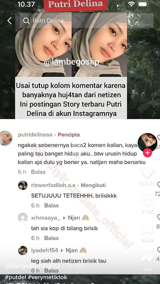 Respons Putri Delina