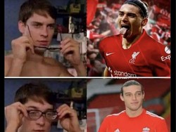 Andy Carroll adalah striker yang dulu gagal walaupun sudah dibeli mahal oleh Liverpool. Foto: dok. Twitter