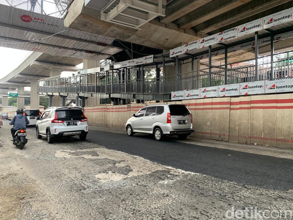 Jl MT Haryono-Rasuna Said Dekat LRT Akan Diperbaiki Permanen Bulan Ini