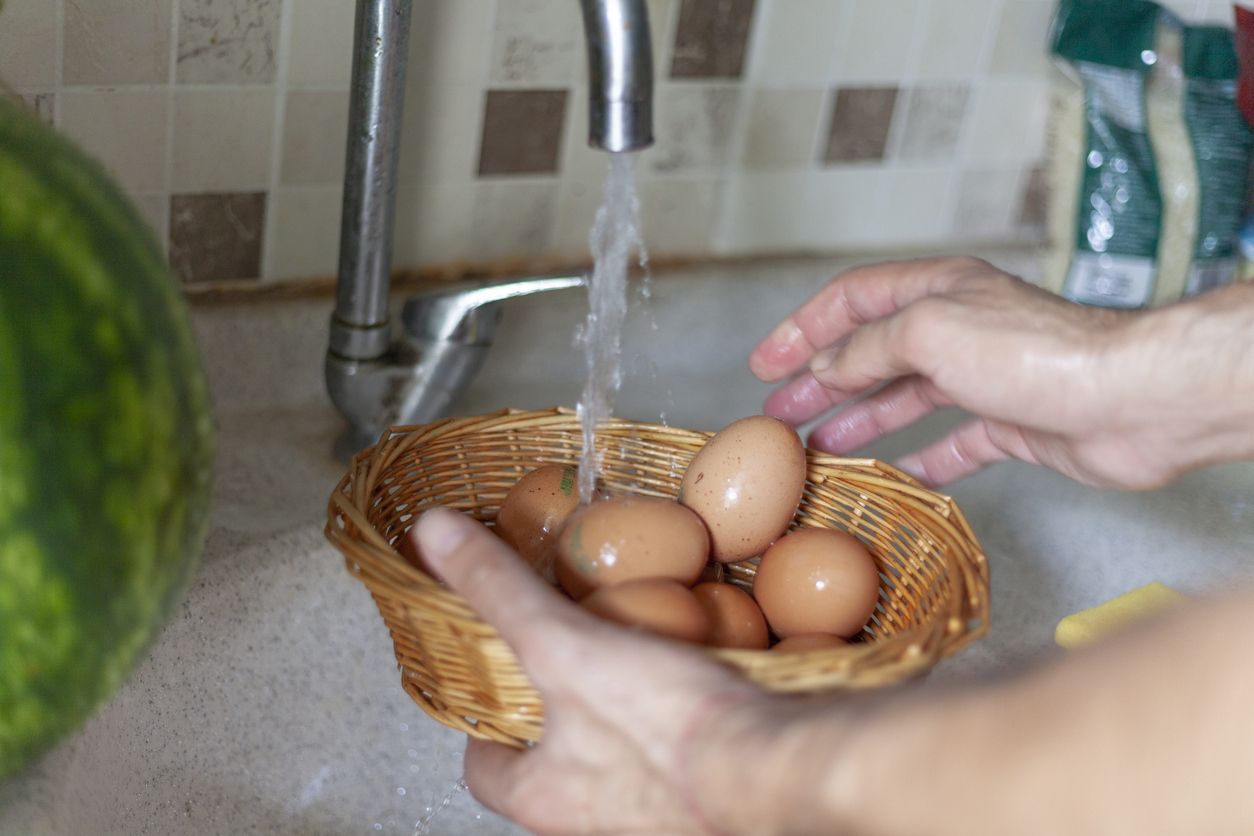 Mencuci telur sebelum dimasak tidak disarankan