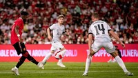 Masuk setengah jam, Man United menggandakan keunggulan. Foto: Manchester United via Getty Imag/Ash Donelon