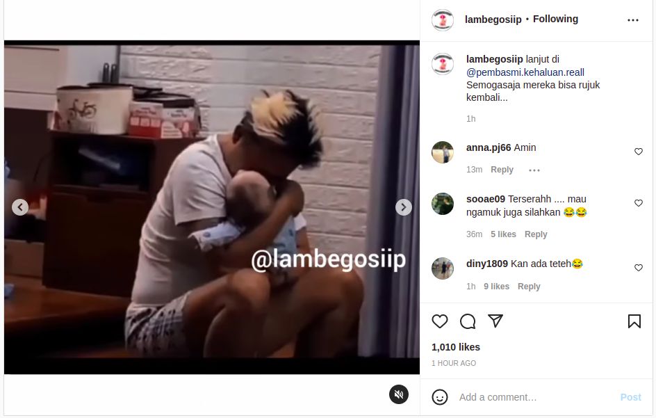 Video Sule gendong Adzam