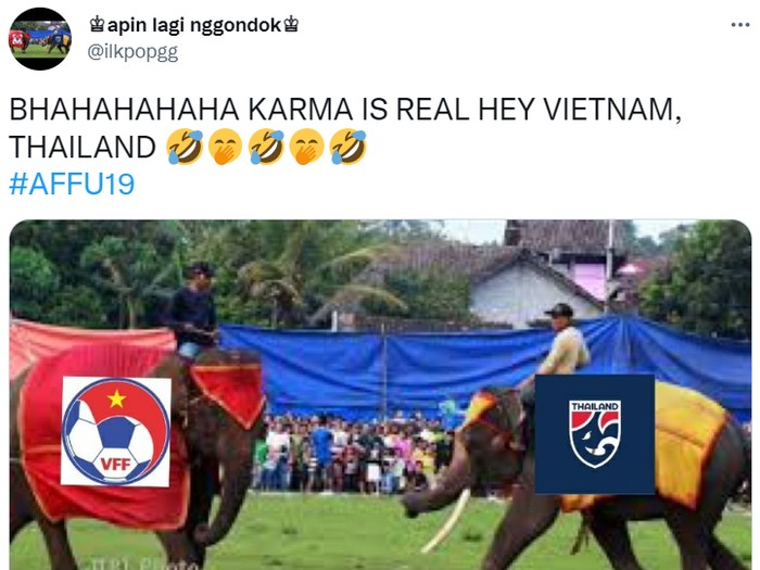 Meme Vietnam & Thailand tersingkir dari Piala AFF U-19 2022