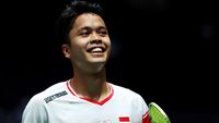Semringahnya Anthony Ginting Lolos Perempatfinal Singapore Open 2022