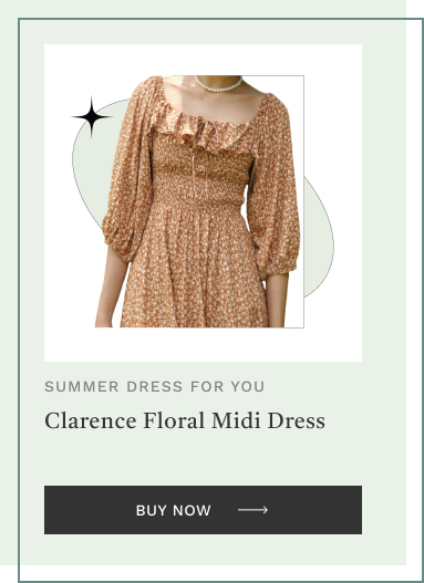 Clarence Floral Midi Dress by Lolliestory