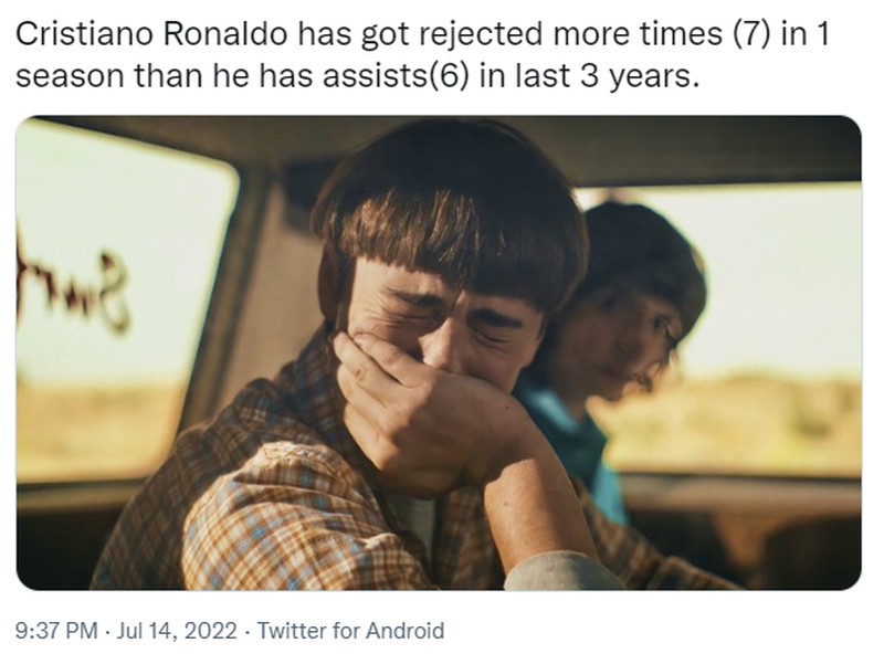 Meme Cristiano Ronaldo ditolak berbagai klub top Eropa.