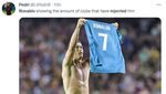 Meme Kocak Ronaldo Ditolak di Mana-mana