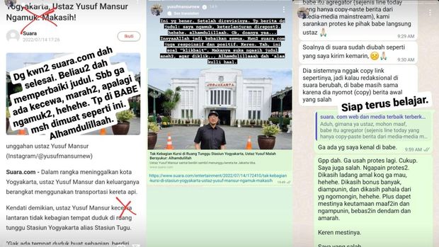 Klarifikasi Ustaz Yusuf Mansur