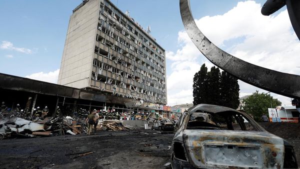 Penampakan Kota Vinnytsia Porak Poranda Digempur Rusia