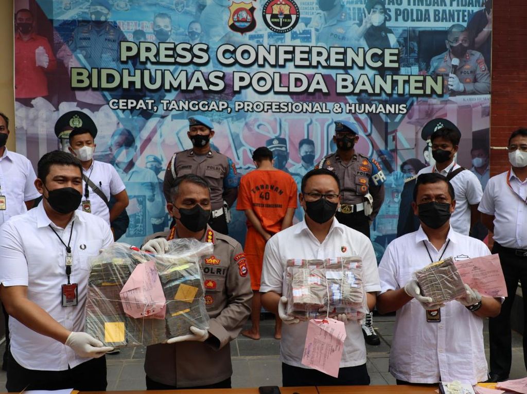 Polisi Banten Sita Duit Rp 1 M dari Bandar Narkoba, Ini Penampakannya
