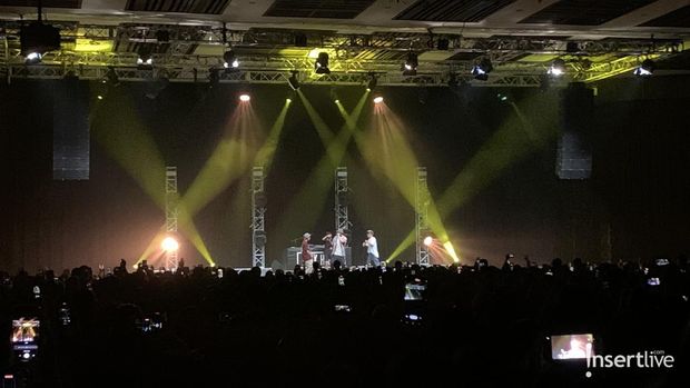 Konser Epik High di The Kasablanka, Jakarta, Sabtu (16/7).