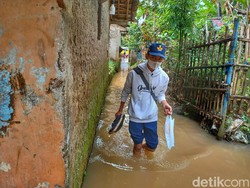 Warga Kampung Muara Baleendah Pasrah Sering Tergenang Banjir