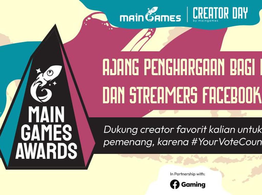 Maingames Award Cari Kreator Facebook Gaming Terbaik