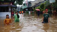 Penampakan Terkini Banjir yang Rendam Ciledug Indah