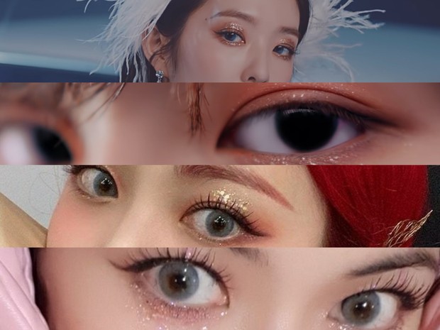 Glittery eye makeup sudah menjadi riasan langganan idol K-Pop sejak dahulu dan tren ini tidak pernah redup/twitter.com/kpopmakeuplooks Glittery eye makeup merupakan tren makeup Korea yang sudah ada sejak dulu dan masih sering digunakan oleh para idol sampai sekarang ini.