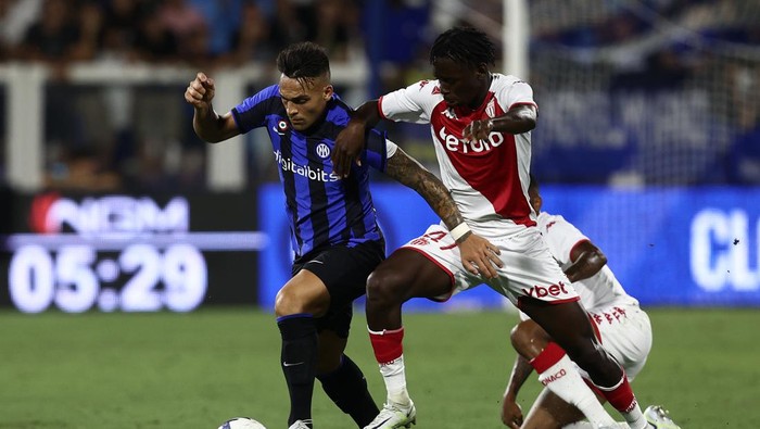 FERRARA, ITALY - JULY 16: Lautaro Martinez of FC Internazionale in action at Stadio Paolo Mazza on July 16, 2022 in Ferrara, Italy. (Photo by FC Internazionale/Inter via Getty Images)