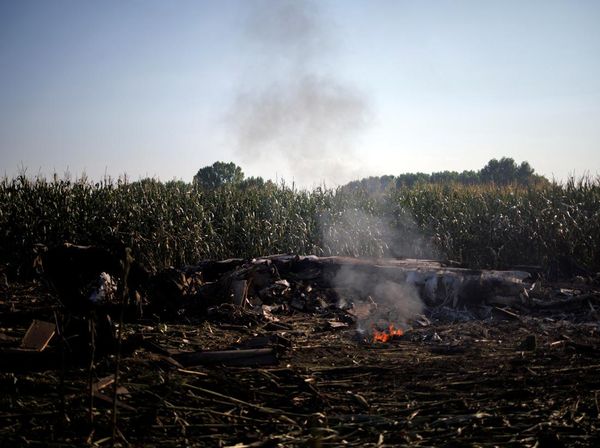 Jatuh di Yunani, Pesawat Kargo Ukraina Hancur Berkeping-keping