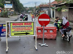 Jembatan Copong Retak, Jalur Garut-Tasik via Kota Dialihkan