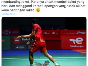 Aksi Ginting Banting Raket Jadi Bahan Meme Baru Aksi Ginting Banting Raket Jadi Bahan Meme Baru