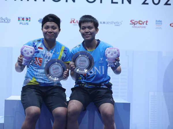 Foto: 3 Wakil Merah Putih Juara Singapore Open 2022