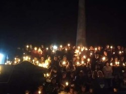 Aksi Nyalakan 1.000 Lilin, Warga Taput Doakan Brigadir J