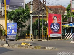 Satpol PP Kota Malang Tak Tahu Siapa Pemasang Baliho Erick Thohir Capres