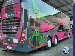 Seperti di Pesawat, Bus Double Decker PO Kencana Punya Layanan Pramugari