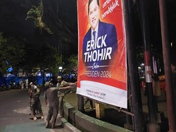 Pemasang Baliho Erick Thohir Capres 2024 Dicari Satpol PP Kota Malang