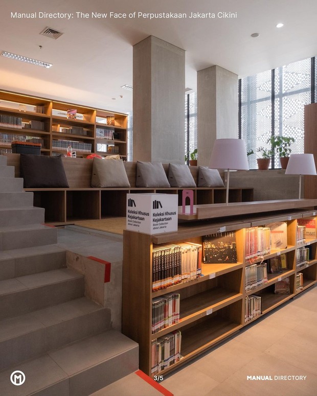 Wajah baru Taman Ismail Marzuki dengan dibukanya kembali Perpustakaan Jakarta/instagram/perpusjkt Potret Perpustakaan Jakarta yang berada di Taman Ismail Marzuki.