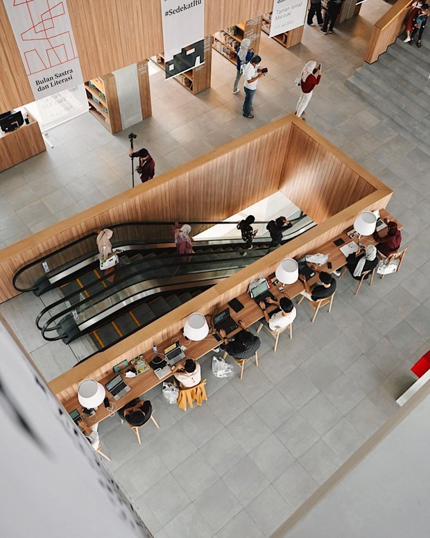 Wajah baru Taman Ismail Marzuki dengan dibukanya kembali Perpustakaan Jakarta/instagram/perpusjkt Potret Perpustakaan Jakarta yang ada di Taman Ismail Marzuki.