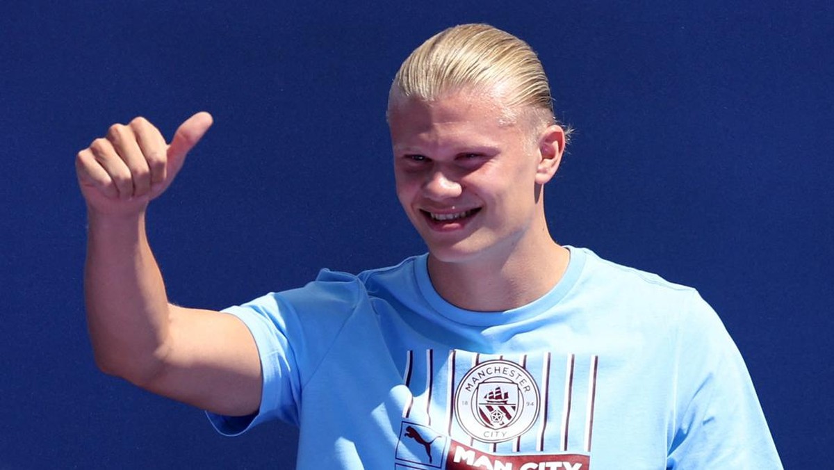 Erling Haaland ditunggu tugas berat di Manchester City. (Foto: Action Images via Reuters/CARL RECINE)