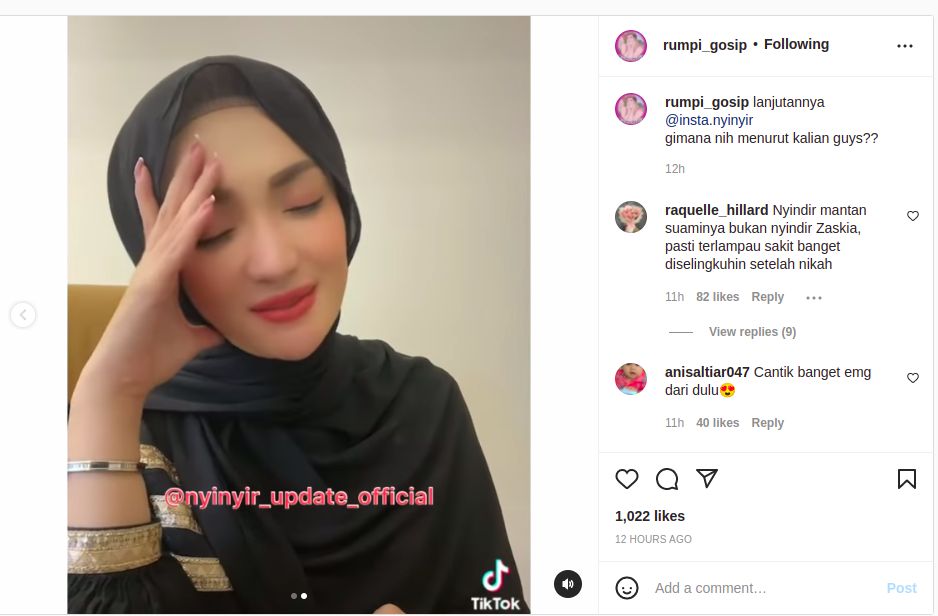 Imel Putri diduga sindir Sirajuddin lagi