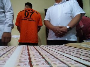 Polresta Bandar Lampung Tanggkap Penadah Materai Curian Rp 1,5 M