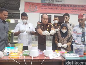 Kejari Asahan Musnahkan Barang Bukti Narkoba Senilai Rp 1 Miliar