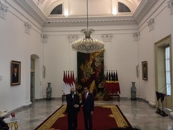 Jokowi Sambut Presiden Timor Leste di Istana Bogor, Tanam Pohon Bersama