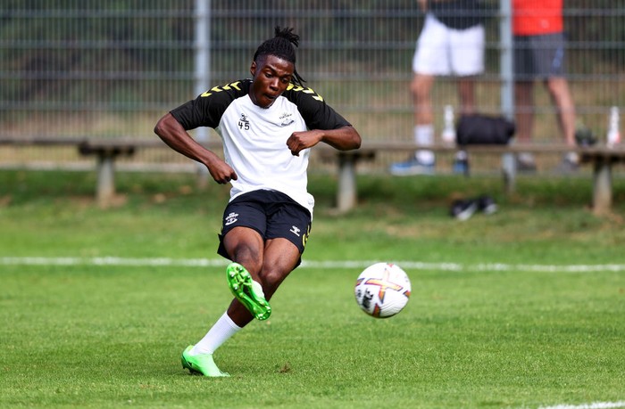 KLAGENFURT, AUSTRIA - JULY 14: Romeo Lavia during Day 2 of the Southampton FC pre season training camp, at Velden am Wörthersee on July 14, 2022 in Velden, Austria, . (Photo by Matt Watson/Southampton FC via Getty Images)