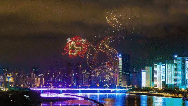 Warna-warni Formasi Drone yang Super Keren!