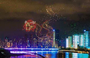 Warna-warni Formasi Drone yang Super Keren!