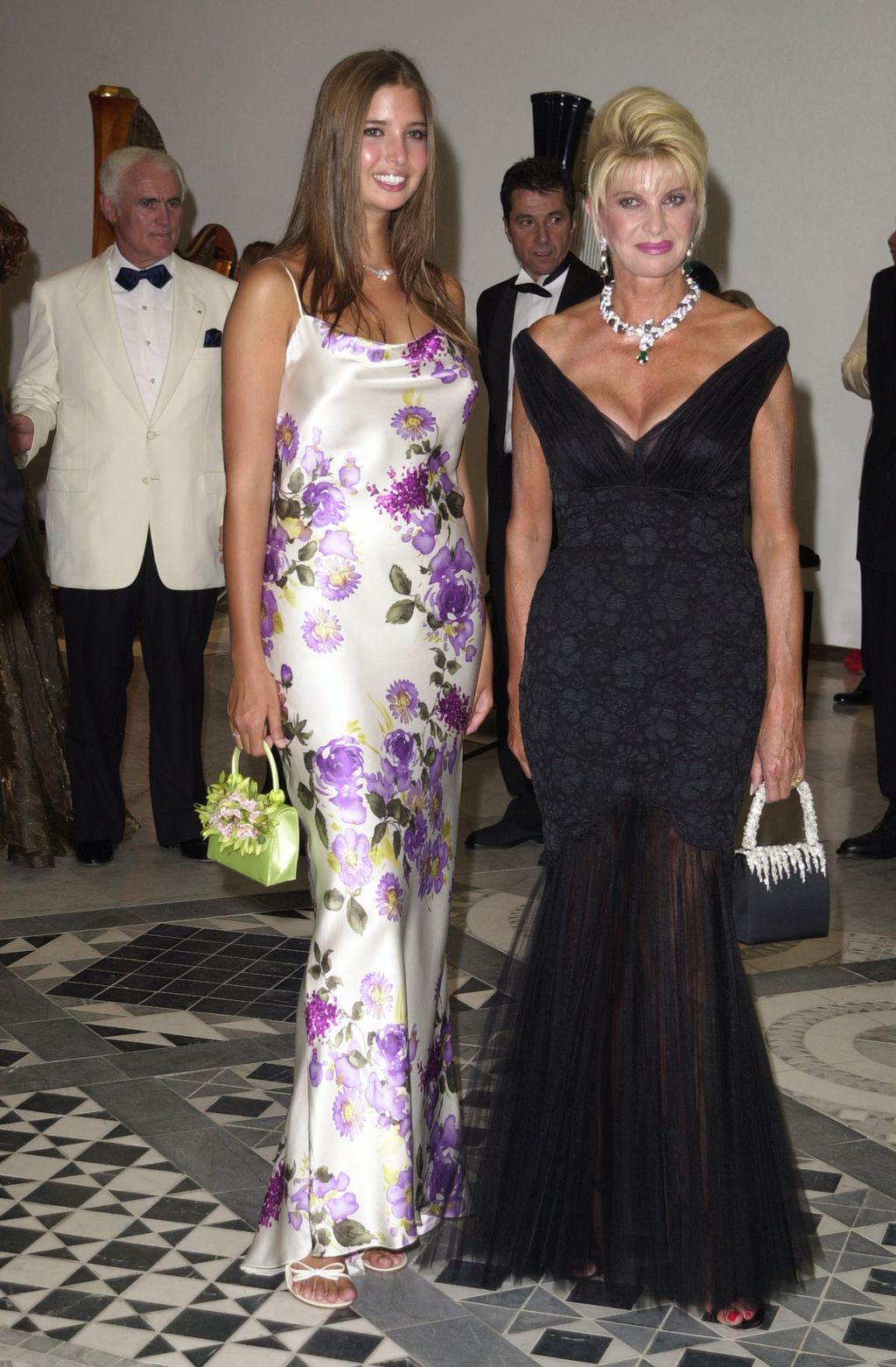 Ivana Trump & Ivanka Trump during Red Cross Ball 2001- Arrivals at Monte-Carlo Sporting Club in Monte-Carlo, Monaco. (Photo by Toni Anne Barson Archive/WireImage)