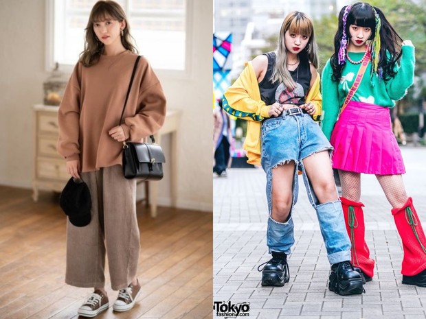 Gaya fashion Korea dan Jepang