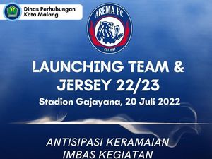 Arema FC Launching Tim, Hindari Jalan Sekitar Stadion Gajayana!
