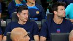 Foto: Robert Lewandowski di Latihan Barcelona