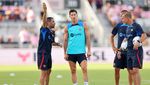 Foto: Robert Lewandowski di Latihan Barcelona