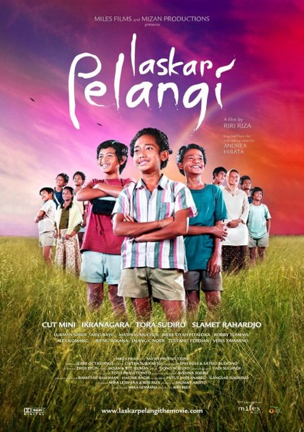 Ilustrasi poster film Laskar Pelangi