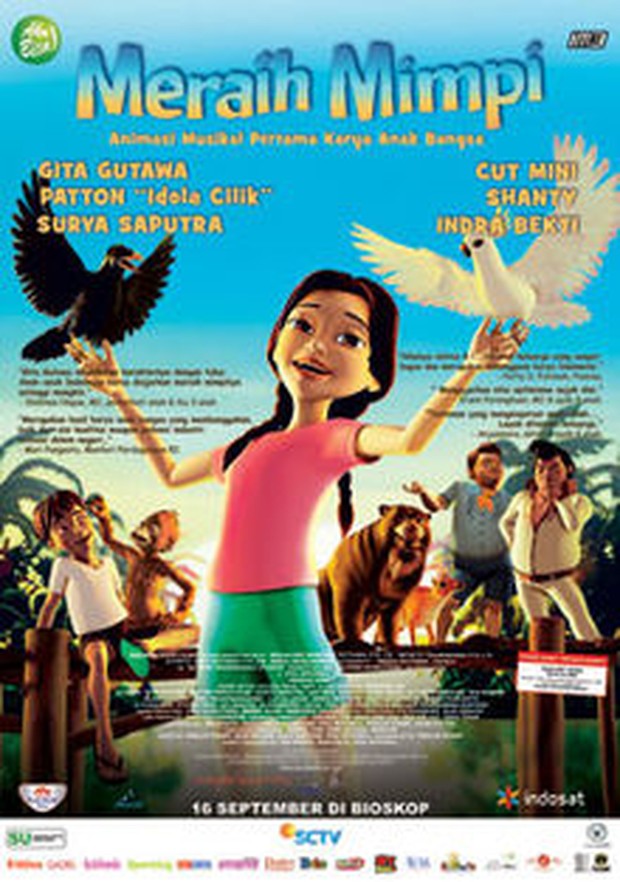 Ilustrasi poster film Meraih Mimpi