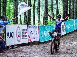 Zaenal Fanani Sabet Emas di Nomor Men Elite Cross Country Olimpic INC 2022