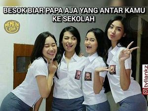 8 Meme Kocak Alasan Terselubung Orangtua Semangat Antar Anak ke Sekolah
